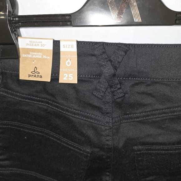 prAna Oday Jean Black Out, 31" Inseam, Size 0/25, NWT - Picture 6 of 7